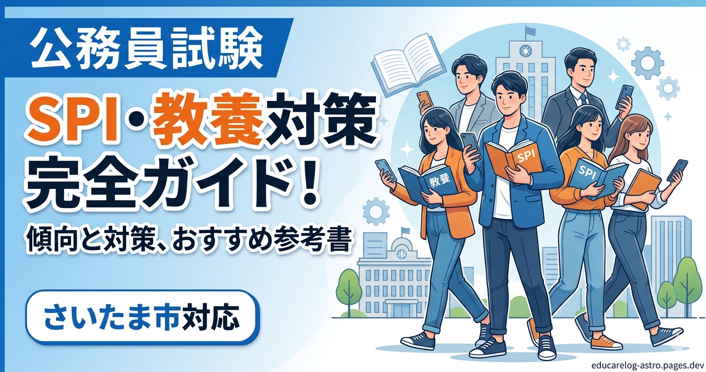 さいたま市役所 公務員試験のSPI・教養対策完全ガイド！傾向と対策、おすすめ参考書